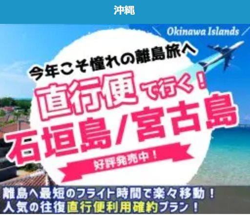 直行便で行く沖縄離島ツアー