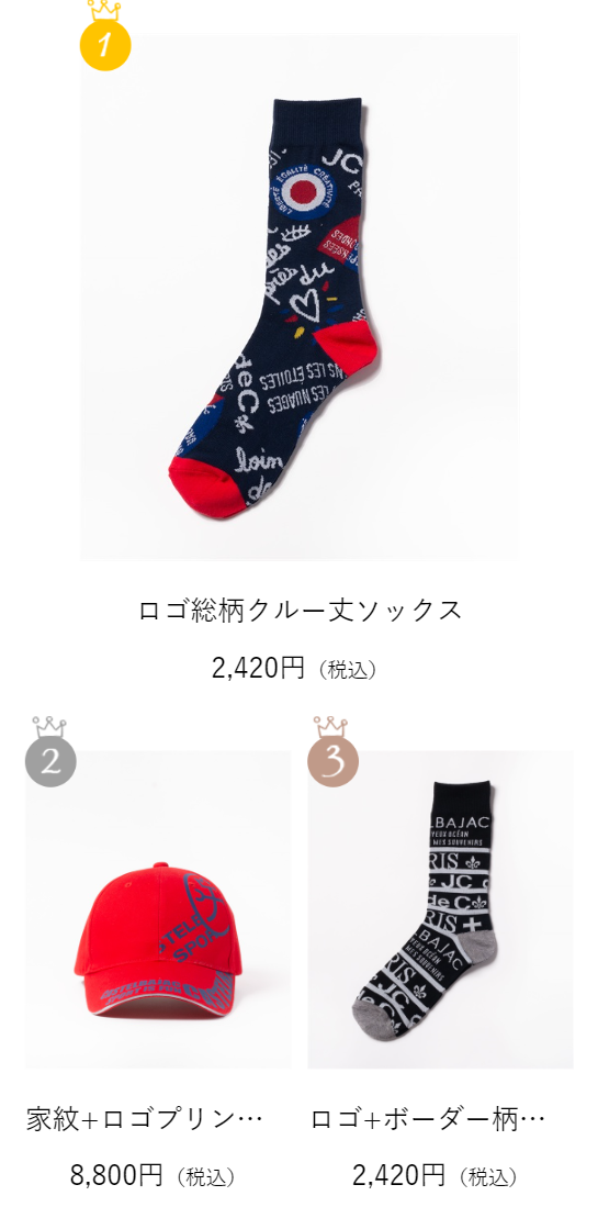 メンズランキング１