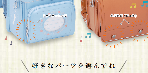 無料でカスタムパーツをお選びいただけます