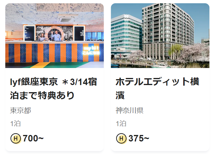 おすすめホテル１