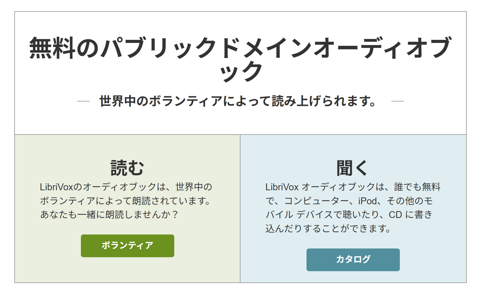 LibriVox(リブリヴォックス)