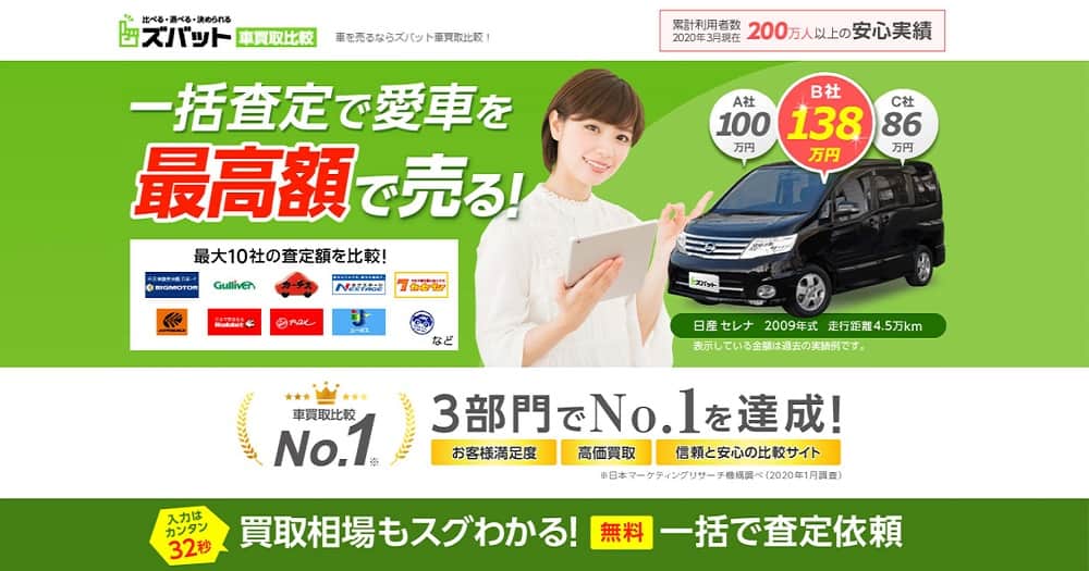 ズバット車買取比較